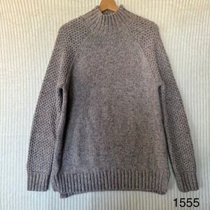 Prana Ibid Sweater Tunic Women's Multi Tan Size Medium Wool Blend Turtleneck